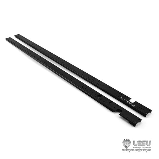 Metal CNC Chassis Rail Spare Part Suitable for 6*6 8*8 1/14 Scale RC LESU Hydraulic Radio Controlled Dumper DIY Car Vehicle