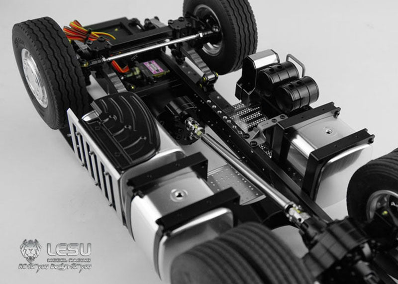 LESU 6x6/6x4 Metal Chassis 20130016-A/B with 2 Speed Transmission for 1/14 DIY TAMIYA 3363 1851 Tractor Truck Model Spare Part