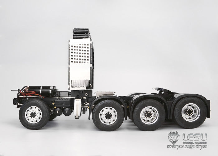 8*8 Metal Heavy-duty Chassis LESU 1/14 R620 RC Tractor Truck Model Car SAVOX Servo Equipment Rack