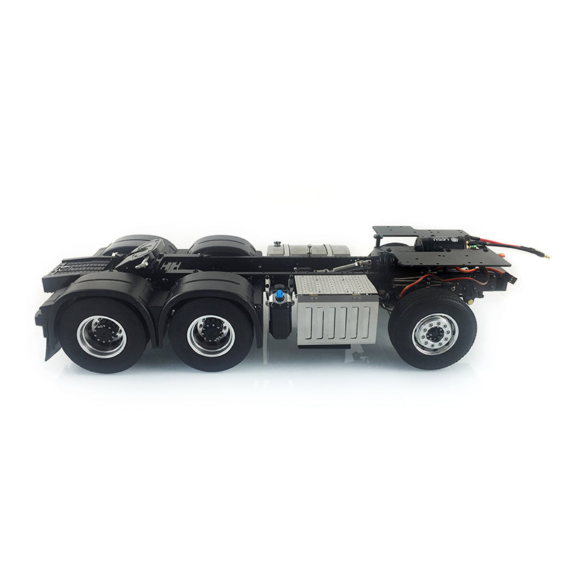 LESU 1/14 6*6 Metal Chassis 3363 RC Low-top Tractor Truck Model W/ Motor Servo W/O Battery Light Sound Transmitter Equipment Rack