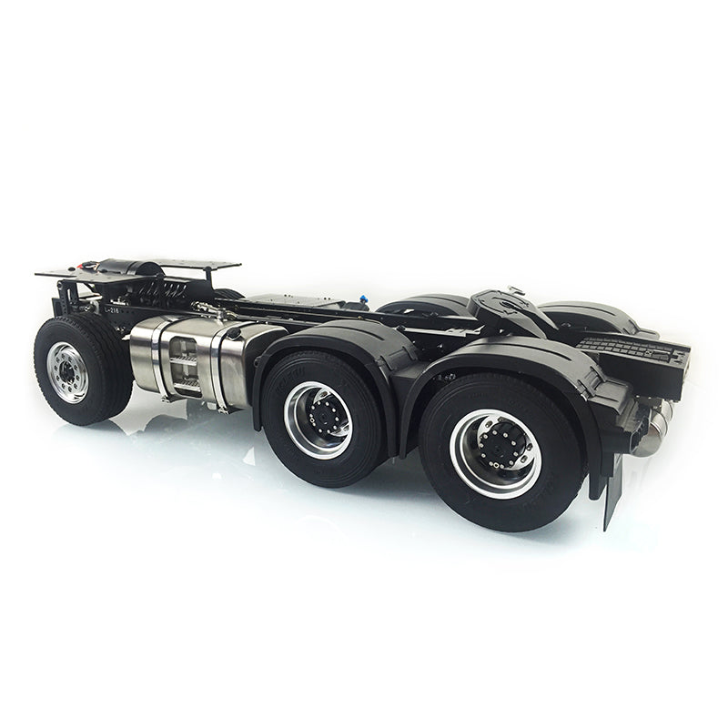 LESU 1/14 6*6 Metal Chassis 3363 RC Low-top Tractor Truck Model W/ Motor Servo W/O Battery Light Sound Transmitter Equipment Rack