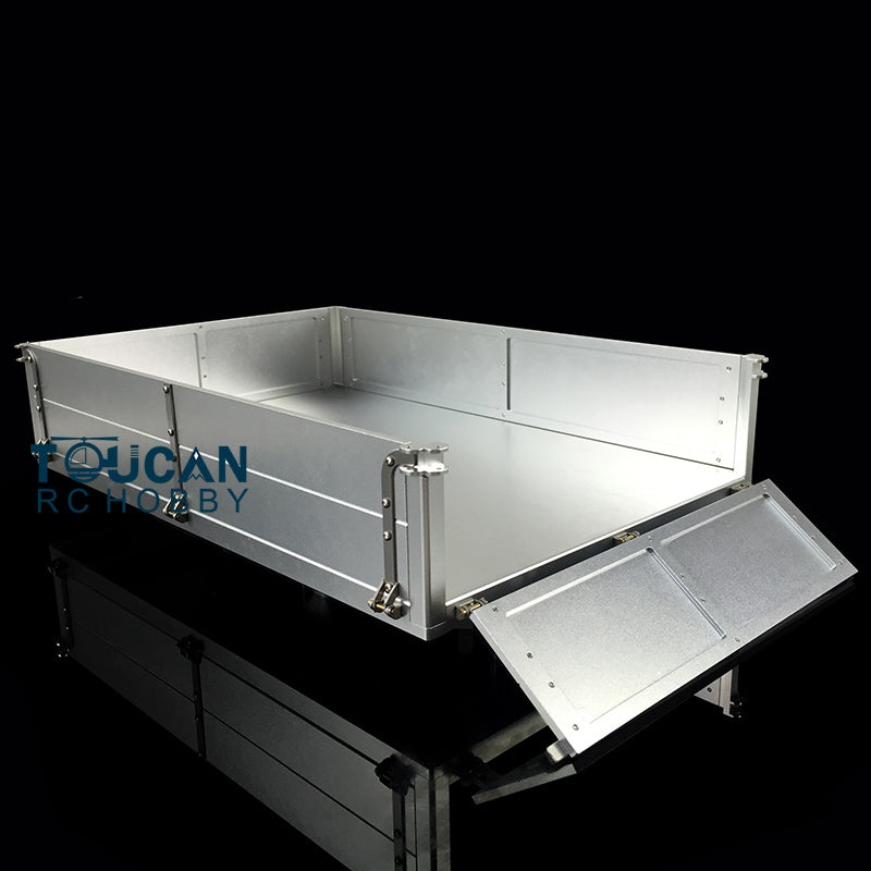 LESU 1/14 RC 280MM Metal Bucket Cargo Box 8*8 for Radio Controlled Tractor Truck DIY Model Parts for Truck Refitting