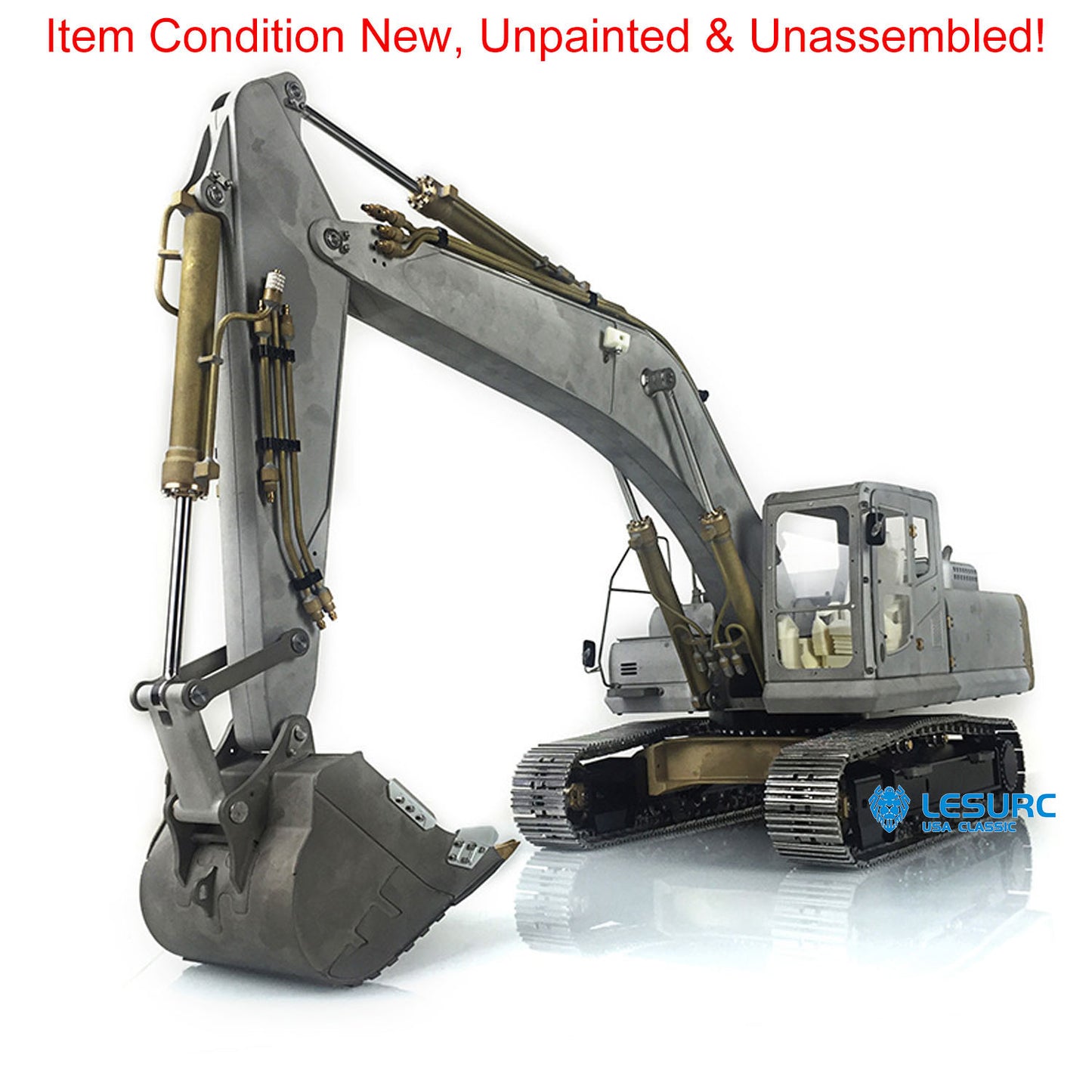 LESU PC360 1/14 Metal RC Hydraulic Excavator B0002 with 7CH Reversing Valves Light System DIY Construction Model for Hobby Builders