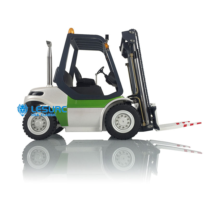 IN Stock LESU A0002 1/14 RC Forklift Transport Vehicle Model with Light Sound System Flysky FS-i6S Transmitter FS-iA10B Receiver