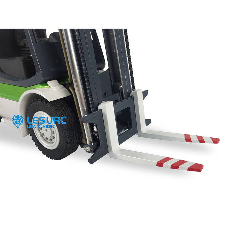 LESU A0002 1/14 Metal RC Hydraulic Forklift with FlySky I6S Radio Controller Sound Light System for Remote Control Construction Vehicle Enthusiasts