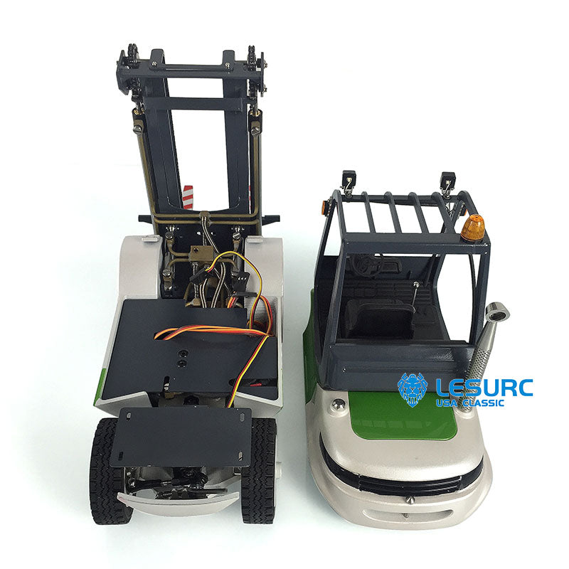 IN Stock LESU A0002 1/14 RC Forklift Transport Vehicle Model with Light Sound System Flysky FS-i6S Transmitter FS-iA10B Receiver