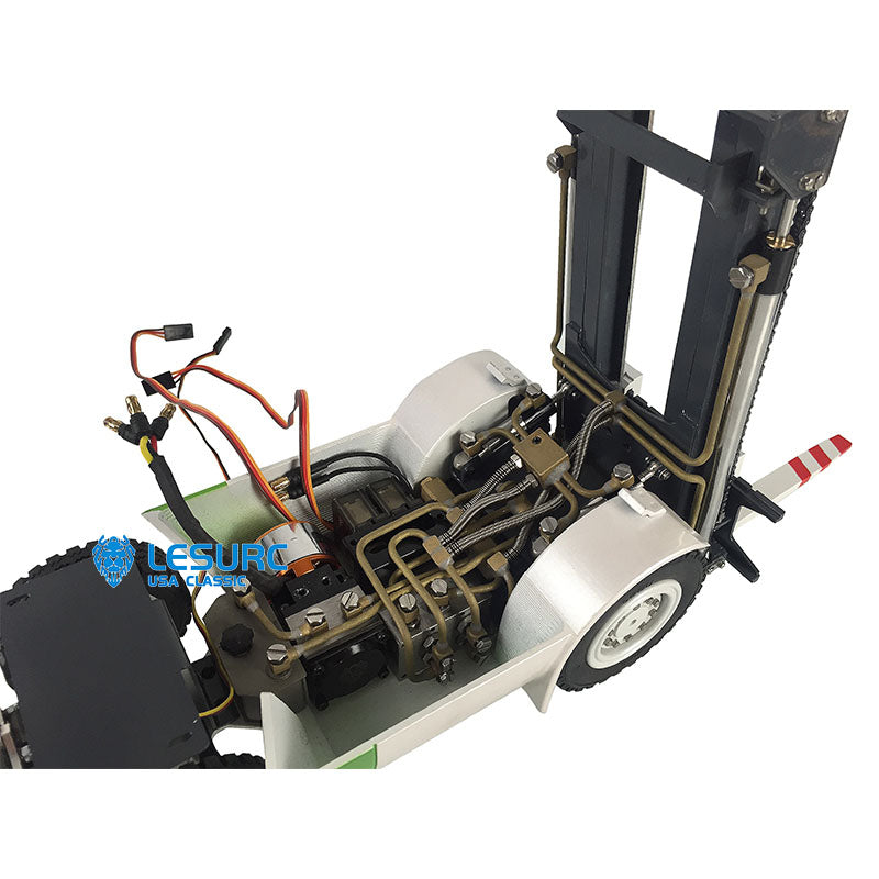 IN Stock LESU A0002 1/14 RC Forklift Transport Vehicle Model with Light Sound System Flysky FS-i6S Transmitter FS-iA10B Receiver