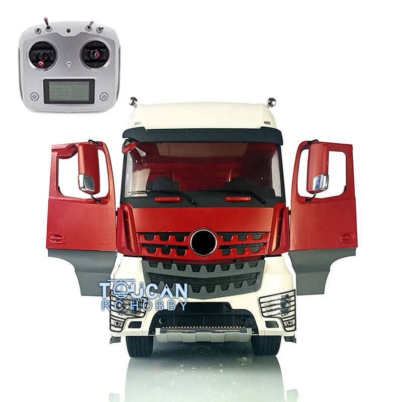 LESU 8*8 1/14 Metal Chassis RC Model Unassembled Painted Tractor Truck Kit W/ ESC Light Sound Servo Motor Controller W/O Battery