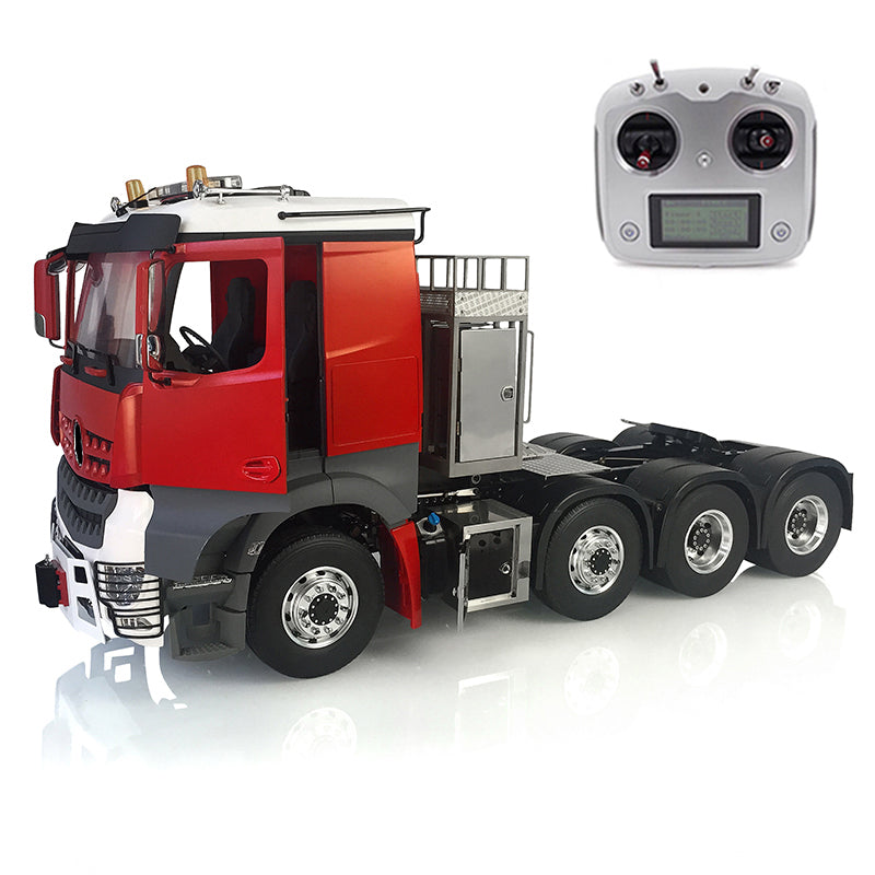 LESU 1/14 8*8 RC 3 Speed Metal Chassis Highline Tractor Truck DIY RC Cabin W/ Light Sound ESC Radio Controller Motor Servo