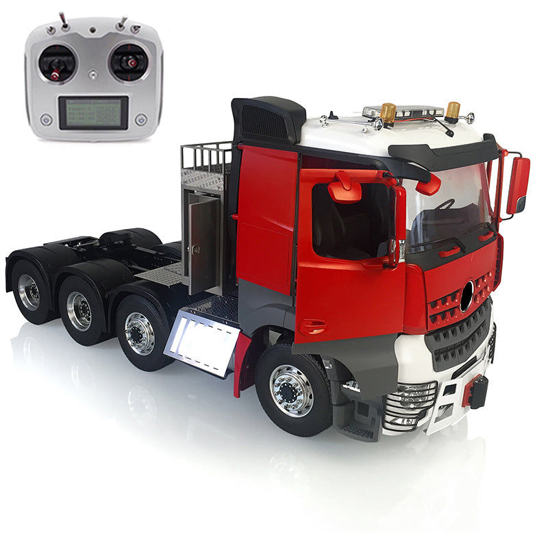 LESU 1/14 8*8 RC 3 Speed Metal Chassis Highline Tractor Truck DIY RC Cabin W/ Light Sound ESC Radio Controller Motor Servo