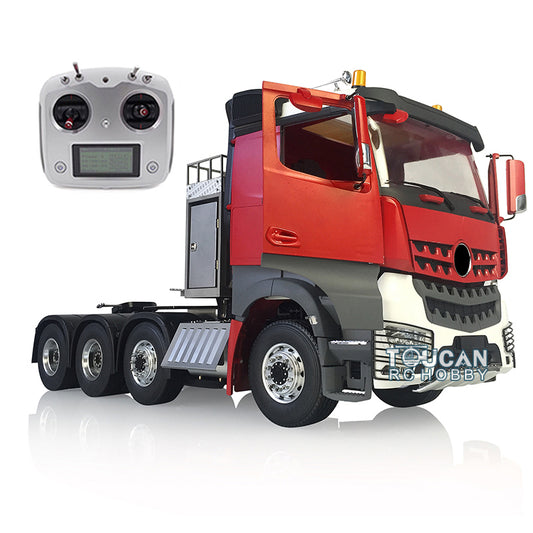 1/14 8*8 LESU 3Speed RC Metal Chassis Rack Painting Cabin Tractor Truck W/ Servo Motor Light Sound Radio ESC W/O Battery