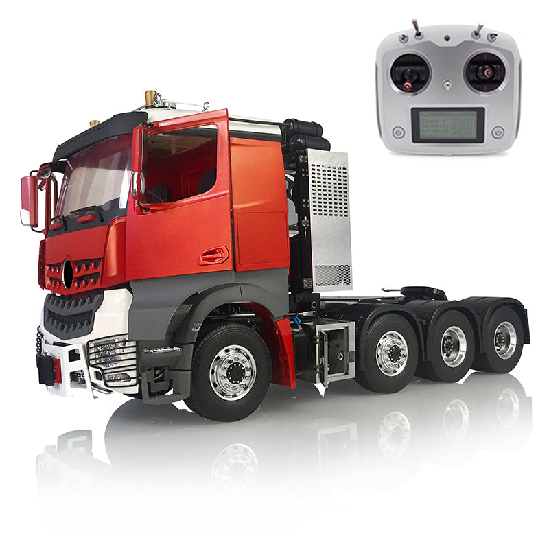 LESU 1/14 8*8 RC 3 Speed Metal Chassis Highline Tractor Truck DIY RC Cabin W/ Light Sound ESC Radio Controller Motor Servo