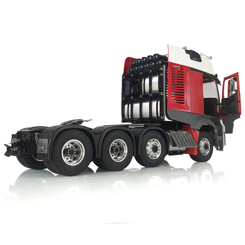 1/14 LESU 8*8 RC 3 Speed Metal Chassis Highline Tractor Truck Model W/ Equipment Rack Motor Servo DIY RC Painting Cabin