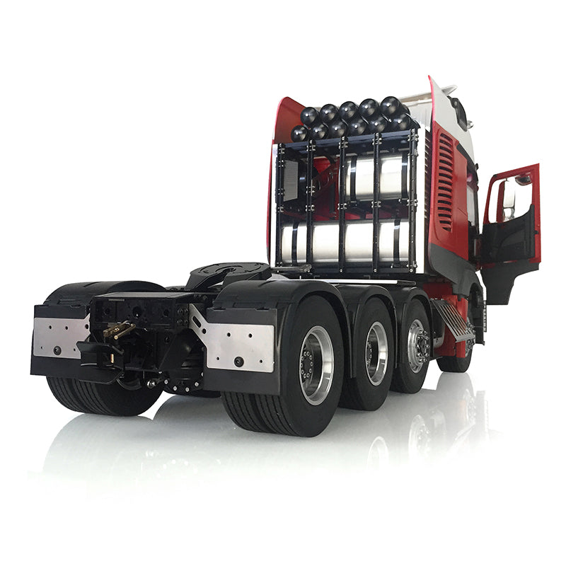 1/14 LESU 8*8 RC 3 Speed Metal Chassis Highline Tractor Truck Model W/ Equipment Rack Motor Servo DIY RC Painting Cabin