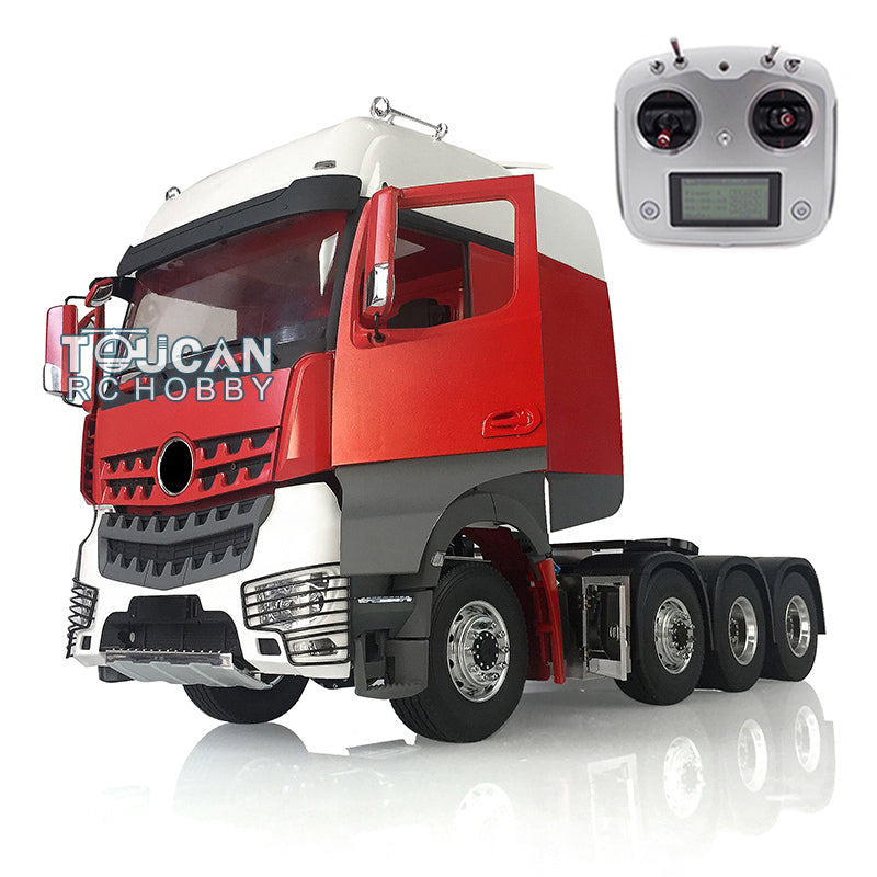 1/14 LESU 8*8 RC 3 Speed Metal Chassis Highline Tractor Truck Model DIY RC Cabin W/ Light Sound ESC Radio Controller Motor