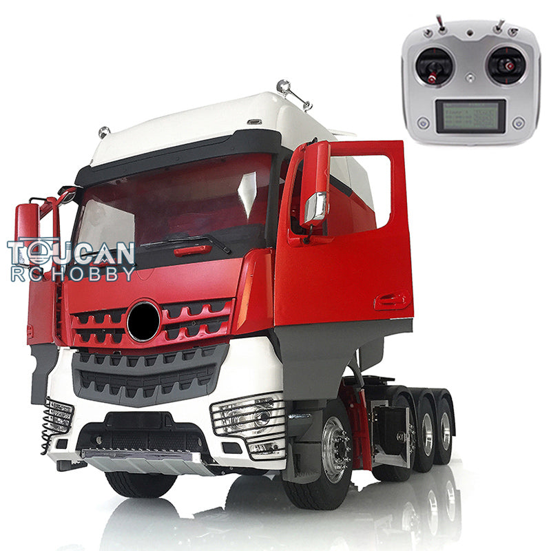 1/14 LESU 8*8 RC 3 Speed Metal Chassis Highline Tractor Truck Model DIY RC Cabin W/ Light Sound ESC Radio Controller Motor