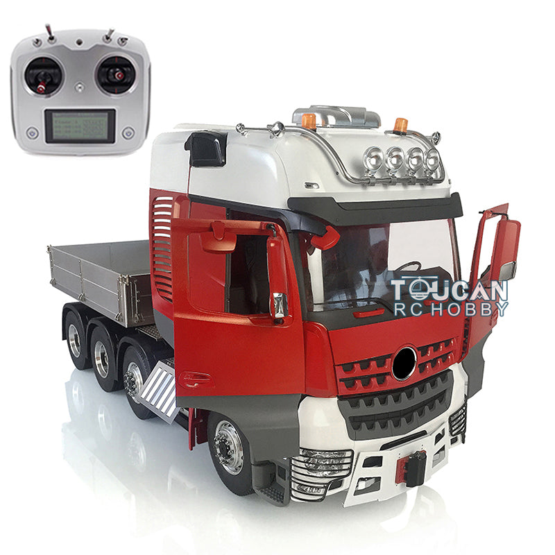 LESU 1/14 8*8 Unassembled Painted Tractor Truck RC Model Metal Chassis W/ Servo Motor Hopper W/O ESC Light Sound Controller