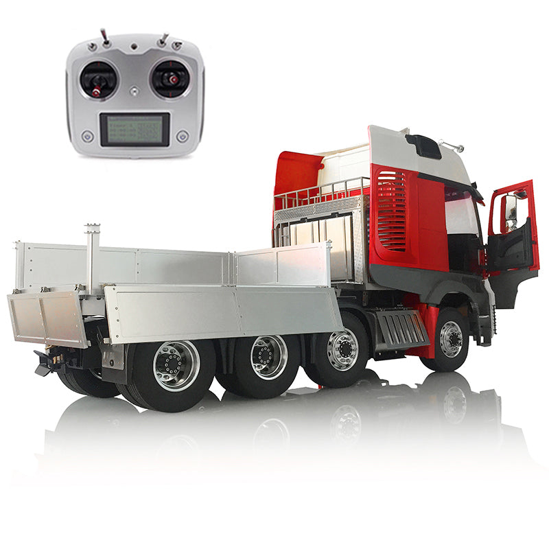 LESU 1/14 8*8 RC 3Speed Metal Chassis Tractor Truck Model RC DIY Cabin W/ Equipment Rack Bucket Light Sound Radio Controller