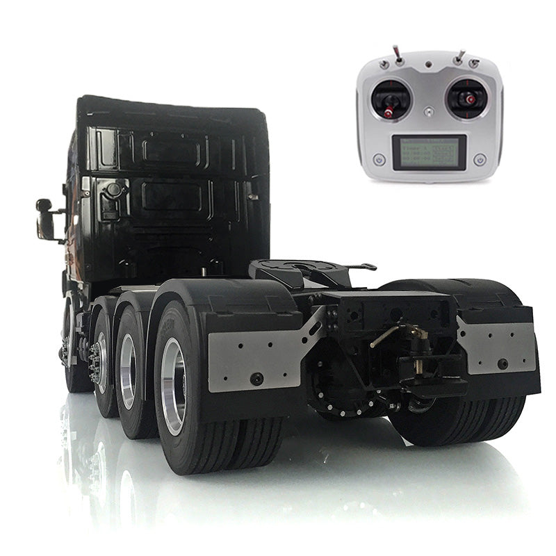 LESU 1/14 8*8 RC Tractor Truck Car Model Painted Metal Chassis W/ Highroof Cabin Set Receiver Servo Motor Light Sound System ESC