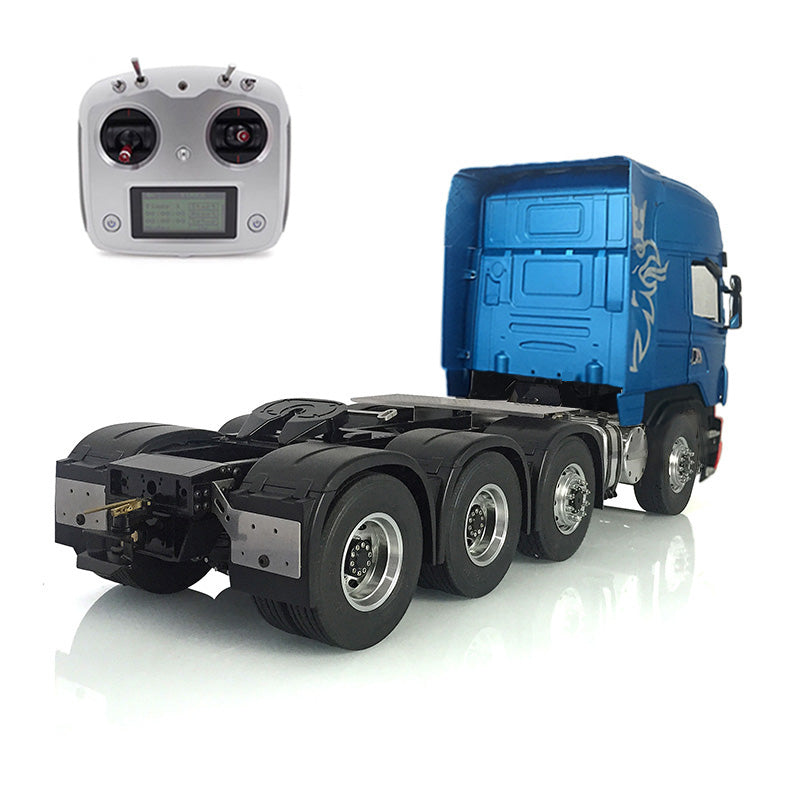 LESU 1/14 Scale 8*8 RC Tractor Truck Car Model Painted Metal Chassis W/ Light Sound ESC Cabin Set Servo 540 Motor 2Speed Gearbox