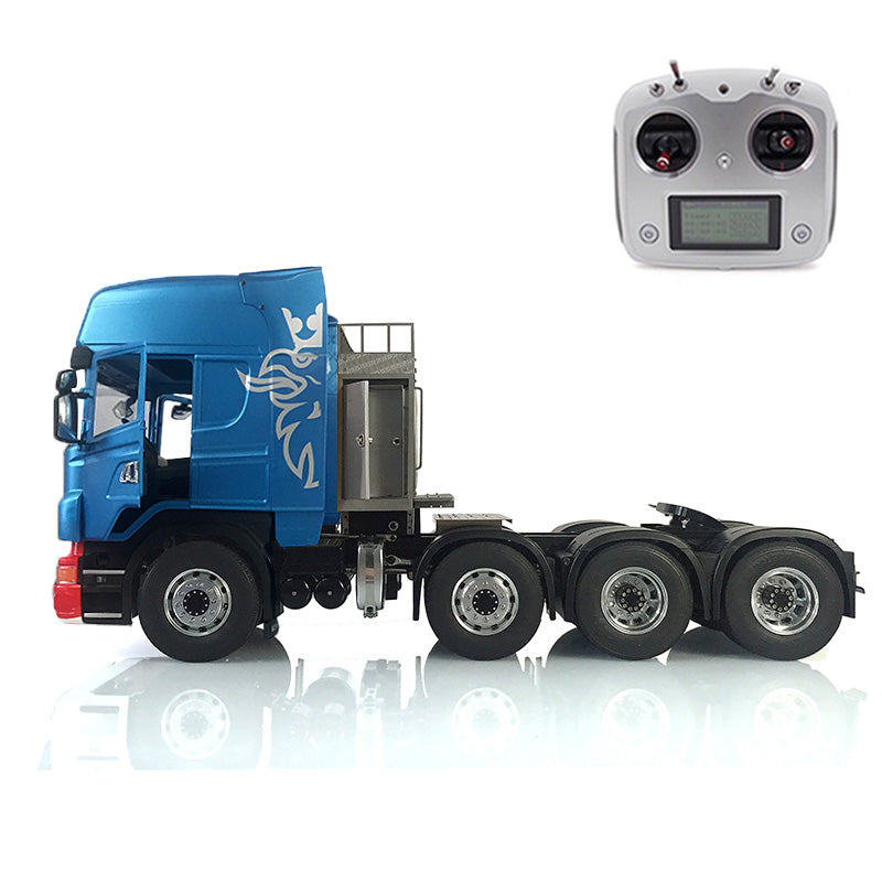 LESU 1/14 8*8 RC Tractor Truck Car Model Painted Metal Chassis W/ Light Sound System ESC Cabin Set Servo Motor 2Speed Gearbox