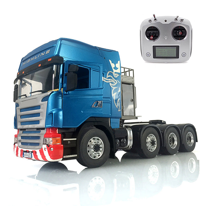 LESU 1/14 8*8 RC Tractor Truck Car Model Painted Metal Chassis W/ Light Sound System ESC Cabin Set Servo Motor 2Speed Gearbox