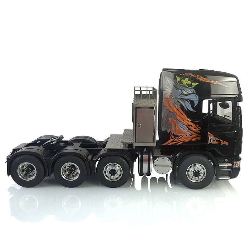 LESU 1/14 8*8 RC Tractor Truck Car Model Painted Unassembled Metal Chassis W/ Cabin Set Servo Motor W/O Light Sound System ESC