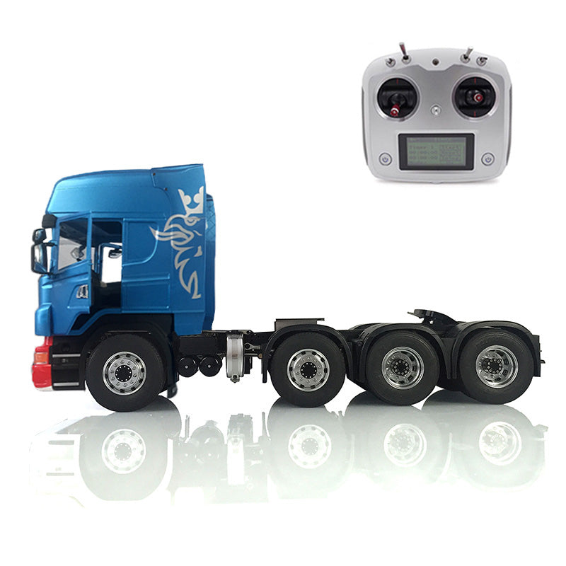 LESU 1/14 8*8 RC Tractor Truck Car Model Painted Metal Chassis W/ Light Sound System ESC Cabin Set Servo Motor 2Speed Gearbox