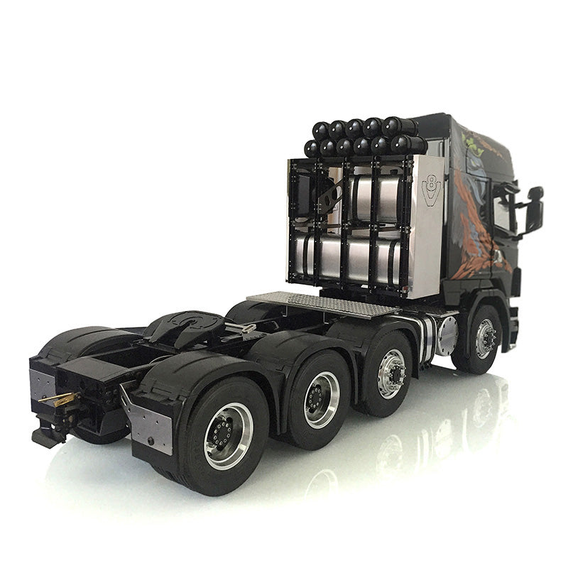 LESU 1/14 8*8 RC Tractor Truck Car Model Painted Metal Chassis W/ Highroof Cabin Set 802C Servo Motor W/O Light Sound System ESC