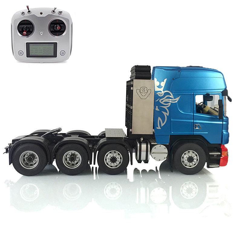 LESU 1/14 8*8 RC Tractor Truck Car Model Painted Metal Chassis W/ Light Sound System ESC Cabin Set Servo Motor 2Speed Gearbox