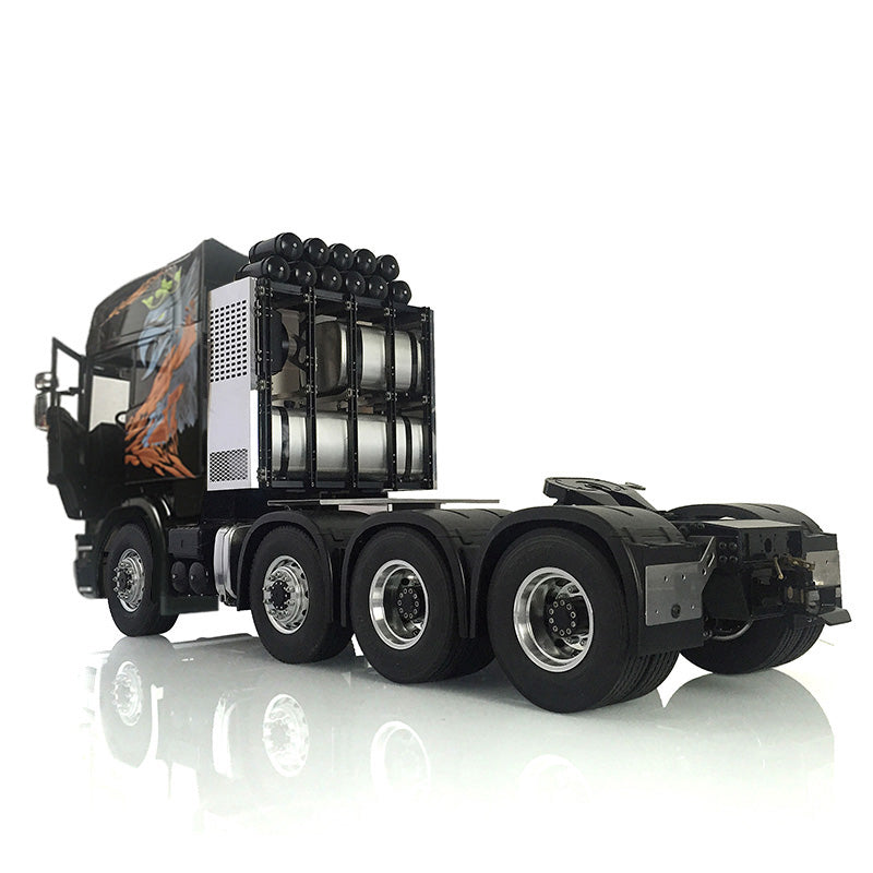 LESU 1/14 8*8 RC Tractor Truck Car Model Painted Metal Chassis W/ Highroof Cabin Set 802C Servo Motor W/O Light Sound System ESC