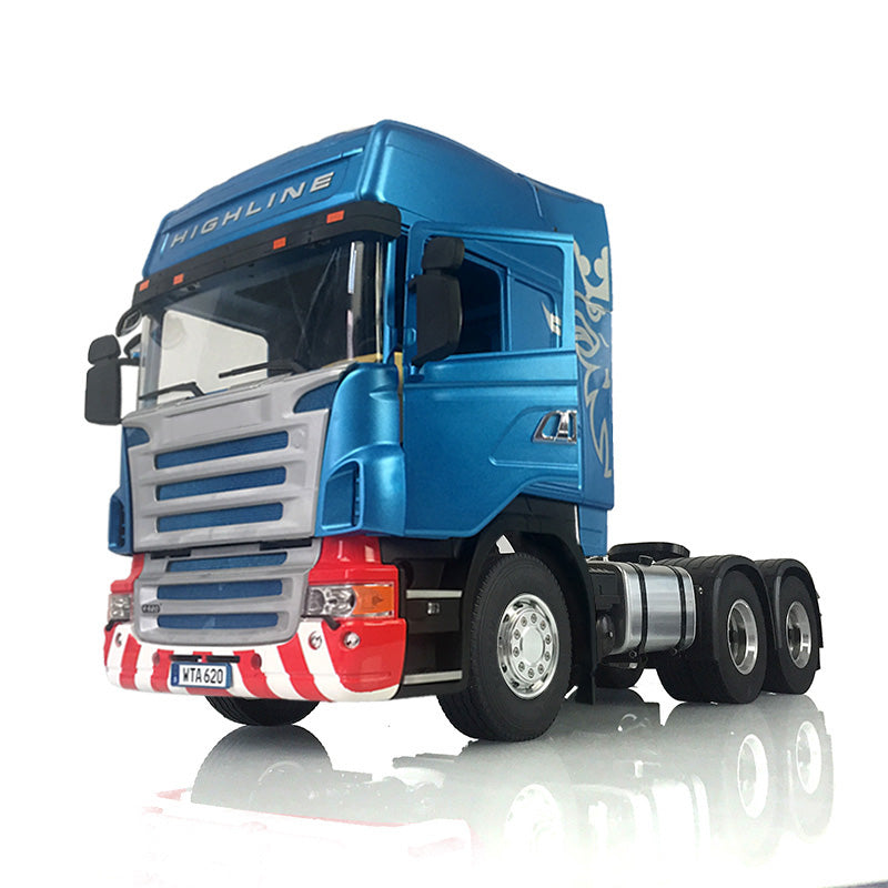 LESU 6*4 1/14 Remote Controlled Construction Tractor Truck Metal Chassis Radio Light Sound Cab Kit Servo Motor RC Tractor Truck