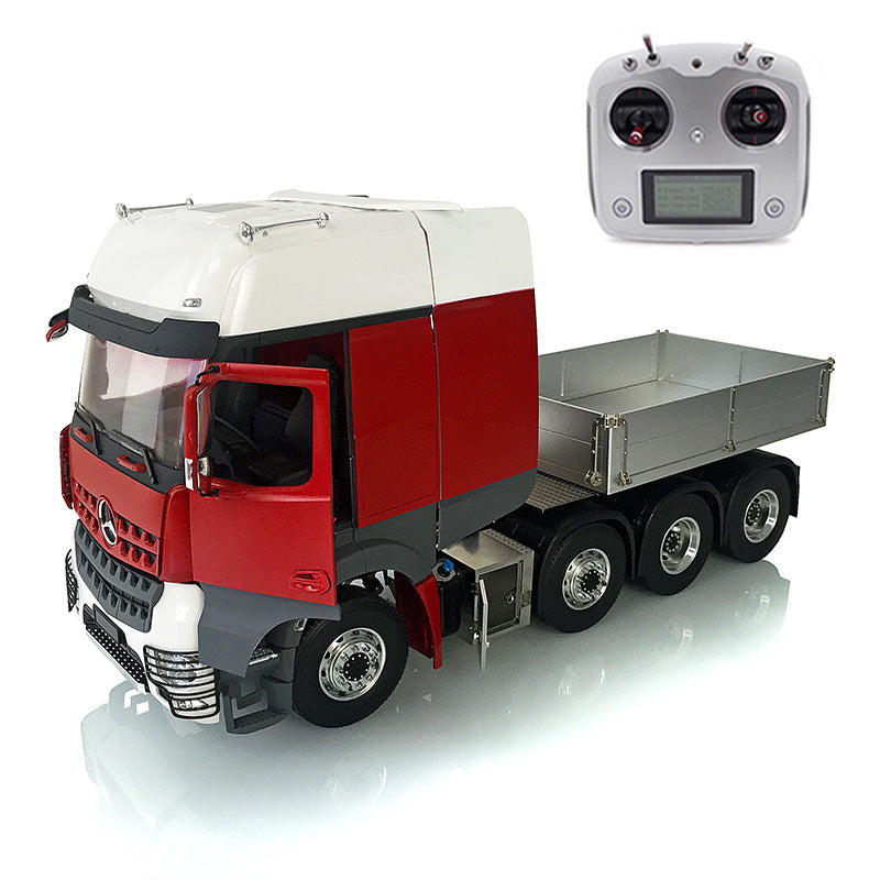 LESU 1/14 8*8 RC 3Speed Metal Chassis Tractor Truck Model RC DIY Cabin W/ Equipment Rack Bucket Light Sound Radio Controller