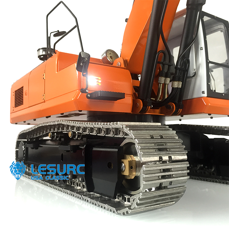 LESU PC360 1/14 Metal RC Excavator B0002 RTR Steel Alloy Hydraulic Digger Model with FlySky PL18EV Lite Controller Light System for Hobby Collectors