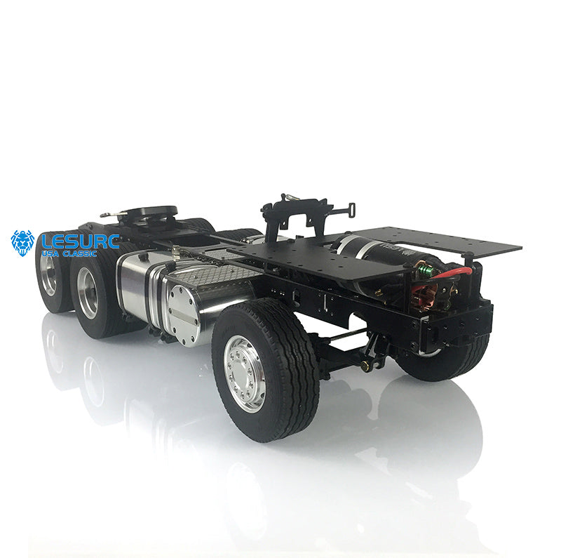 LESU 6x4 Metal Chassis with 2-Speed Transmission 540 Brushed Power Motor for 1/14 RC Tractor Truck DIY Builder Upgrade