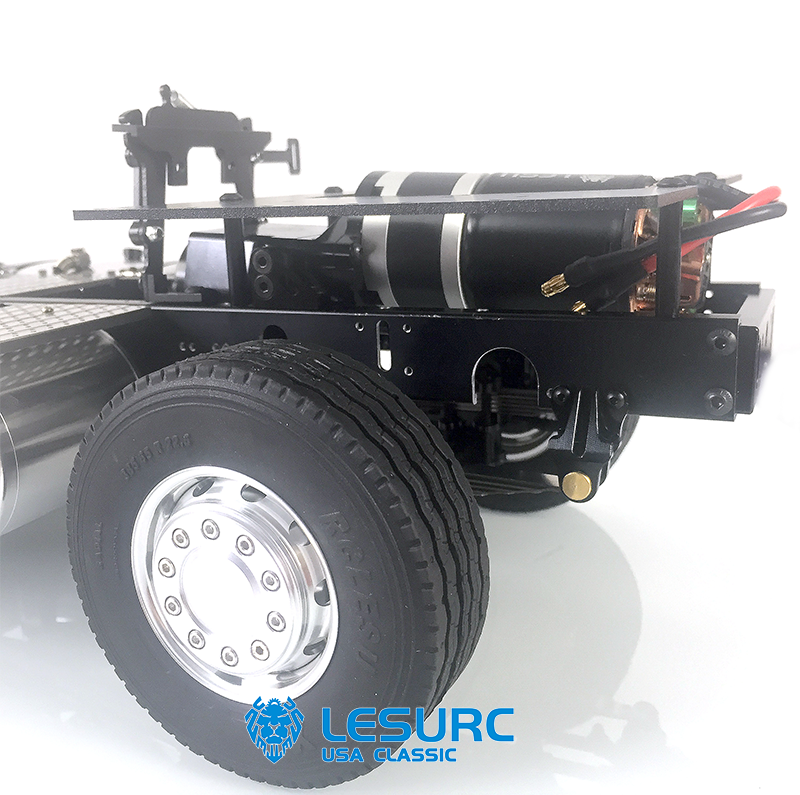 LESU 6x4 Metal Chassis with 2-Speed Transmission 540 Brushed Power Motor for 1/14 RC Tractor Truck DIY Builder Upgrade