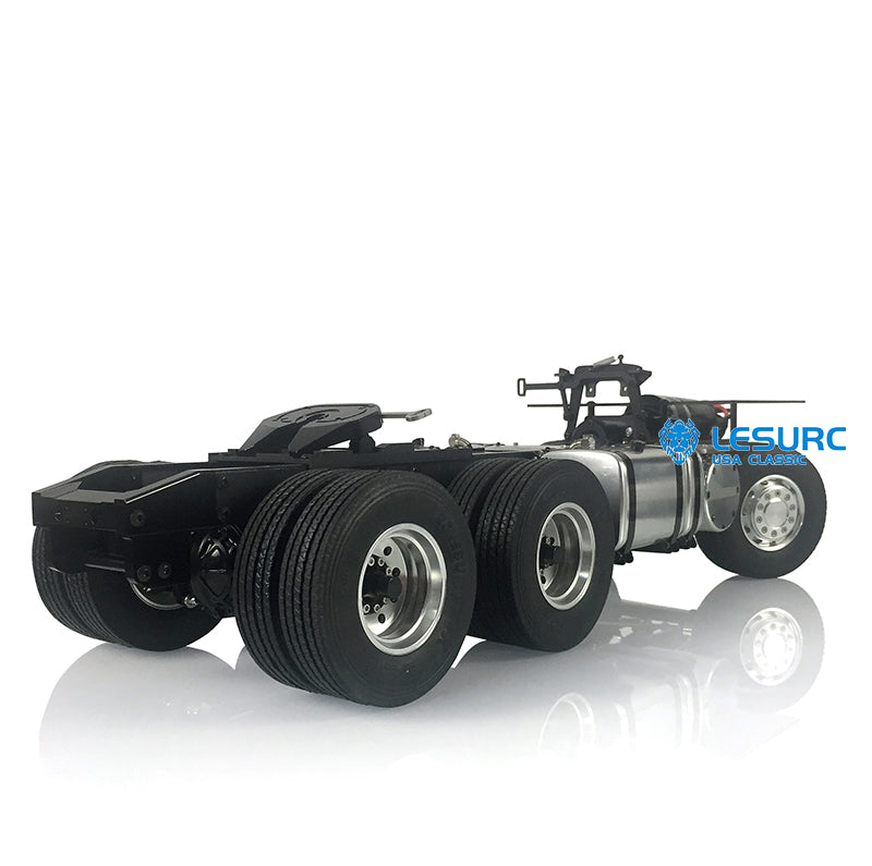 LESU 6x4 Metal Chassis with 2-Speed Transmission 540 Brushed Power Motor for 1/14 RC Tractor Truck DIY Builder Upgrade