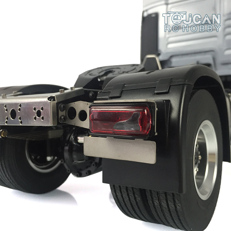 1/14 Scale LESU TGS 4*2 Remote Controlled Tractor Truck Model Metal Chassis Painted Cabin Radio Controller Light System Motor