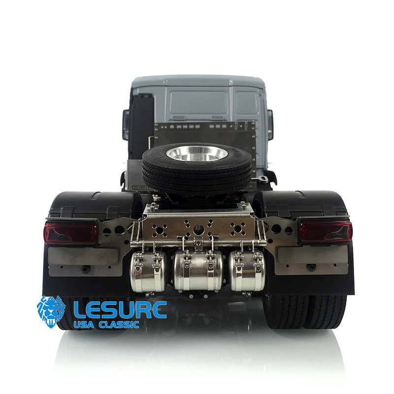 LESU Radio Controlled 1/14 Scale Metal 6*4 Chassis DIY Spare Parts TGS Tractor Truck Model Winch Warning Lights Accessories