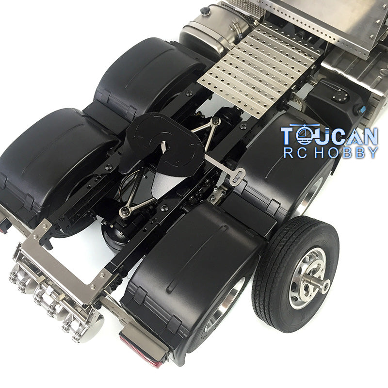 LESU Radio Controlled 1/14 Scale Metal 6*4 Chassis DIY Spare Parts TGS Tractor Truck Model Winch Warning Lights Accessories