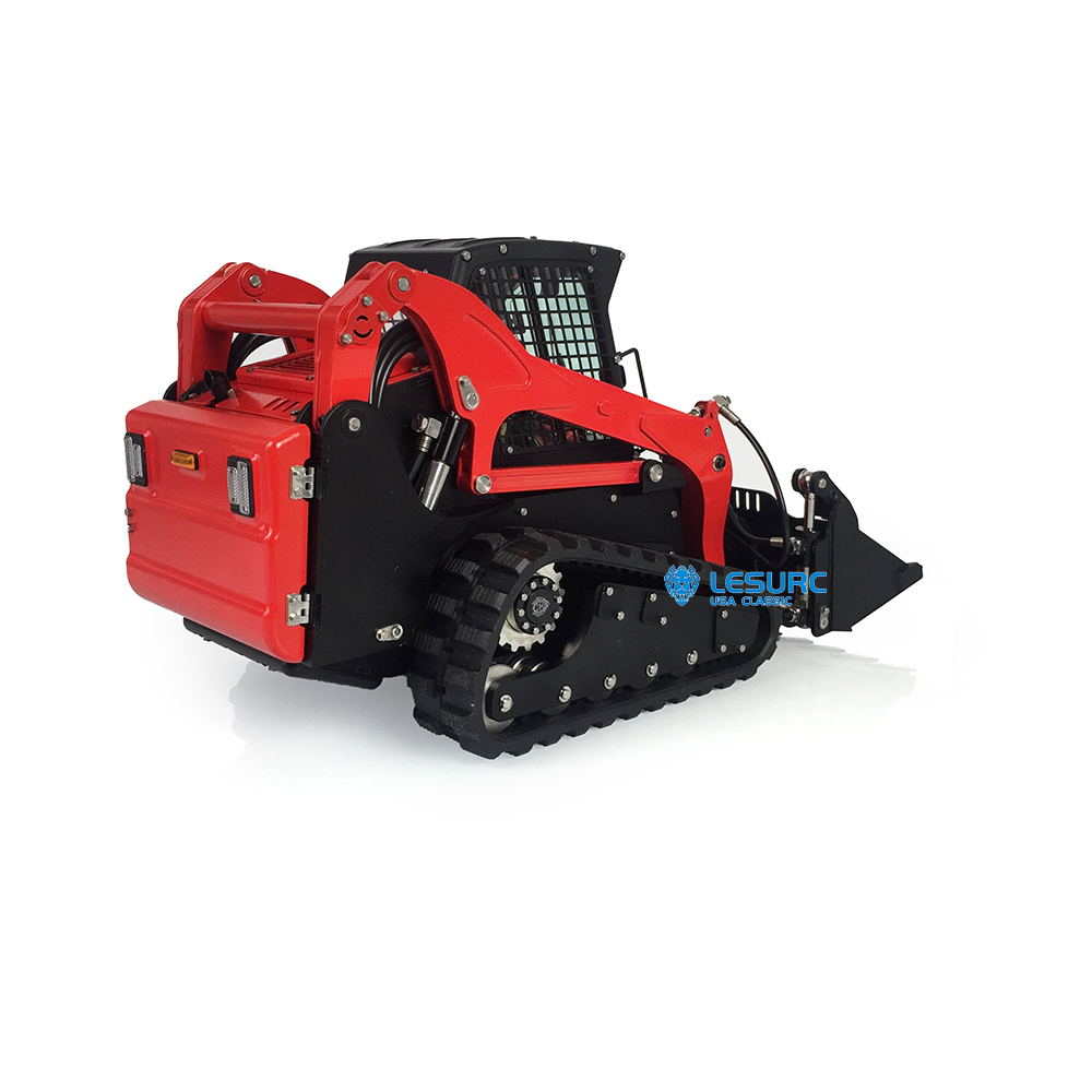 US STOCK LESU 1/14 Metal RC Hydraulic Aoue-LT5 Tracked Skid-Steer Loader RTR Model Sound Lights Units Ready To Run