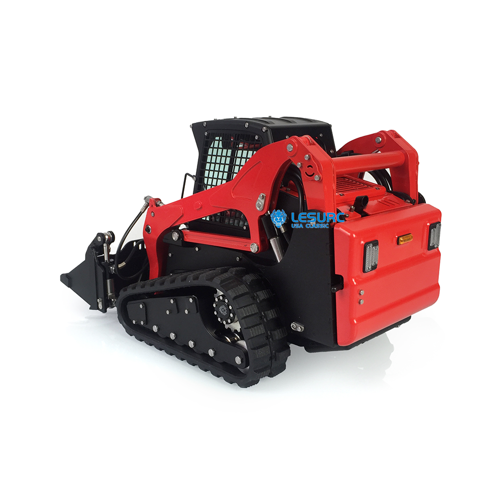 LESU 1/14 RC Hydraulic Aoue-LT5 Tracked Skid-Steer Loader Metal Remote Control Construction Vehicle RTR Model Lights Battery