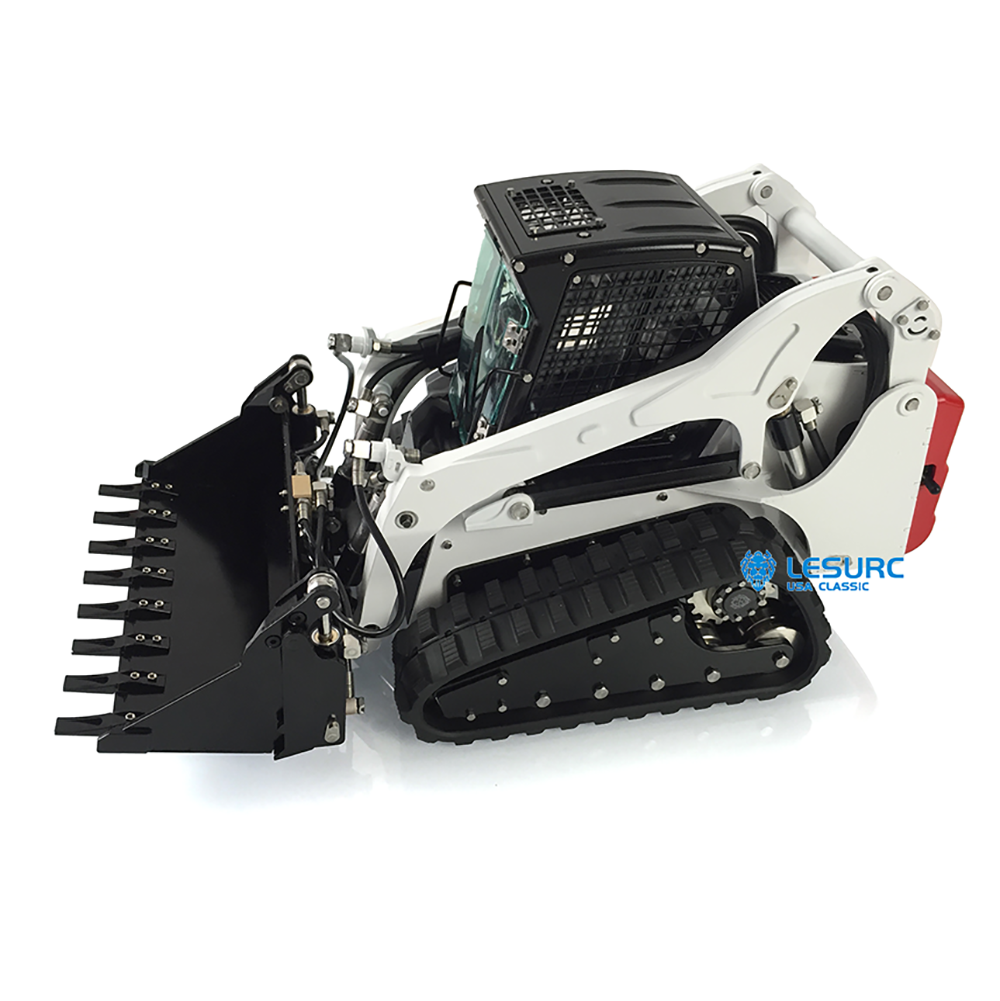 US STOCK LESU 1/14 Aoue-LT5 Tracked Skid-Steer Metal RC Hydraulic Loader RTR Model Lights Sound Fast Shipment Teshulianjie