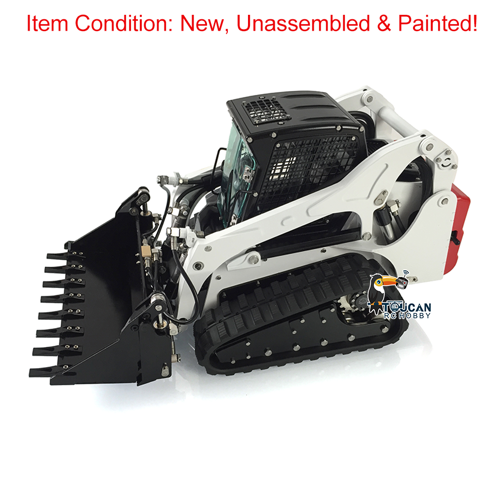 LESU Aoue B0008 LT5 Metal 1/14 Remote Control Hydraulic Tracks Skid-Steer Loader Vehicle With Sound Light Unassembled Model