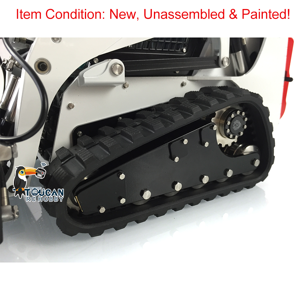 LESU Aoue B0008 LT5 Metal 1/14 Remote Control Hydraulic Tracks Skid-Steer Loader Vehicle With Sound Light Unassembled Model