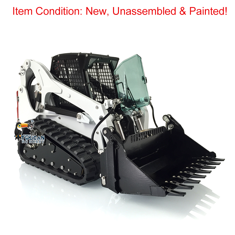 LESU Aoue B0008 LT5 Metal 1/14 Remote Control Hydraulic Tracks Skid-Steer Loader Vehicle With Sound Light Unassembled Model
