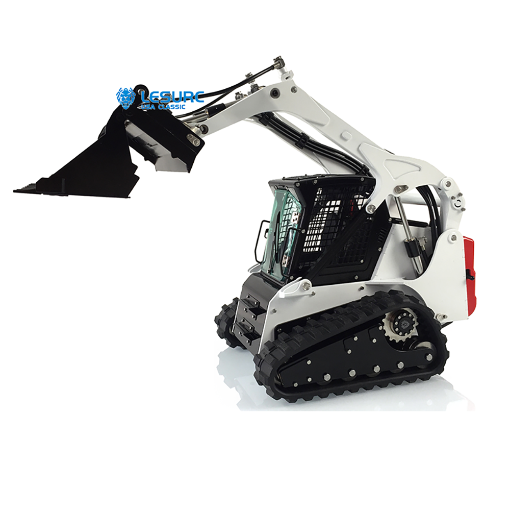 US Stock LESU Aoue-LT5 Metal 1/14 Hydraulic RC Tracked Skid Steer Loader Model with Flysky FS-i6S Transmitter FS-iA10B Receiver Sound Light System