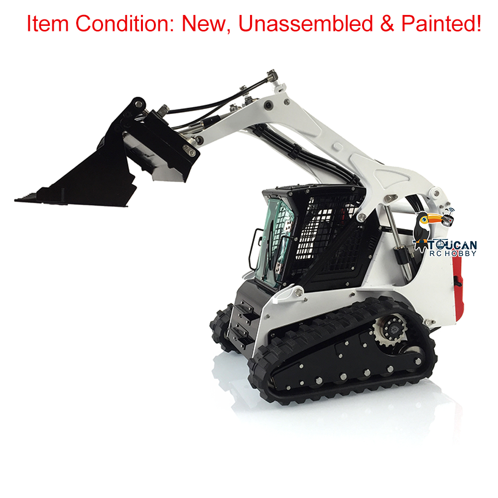 LESU Aoue B0008 LT5 Metal 1/14 Remote Control Hydraulic Tracks Skid-Steer Loader Vehicle With Sound Light Unassembled Model