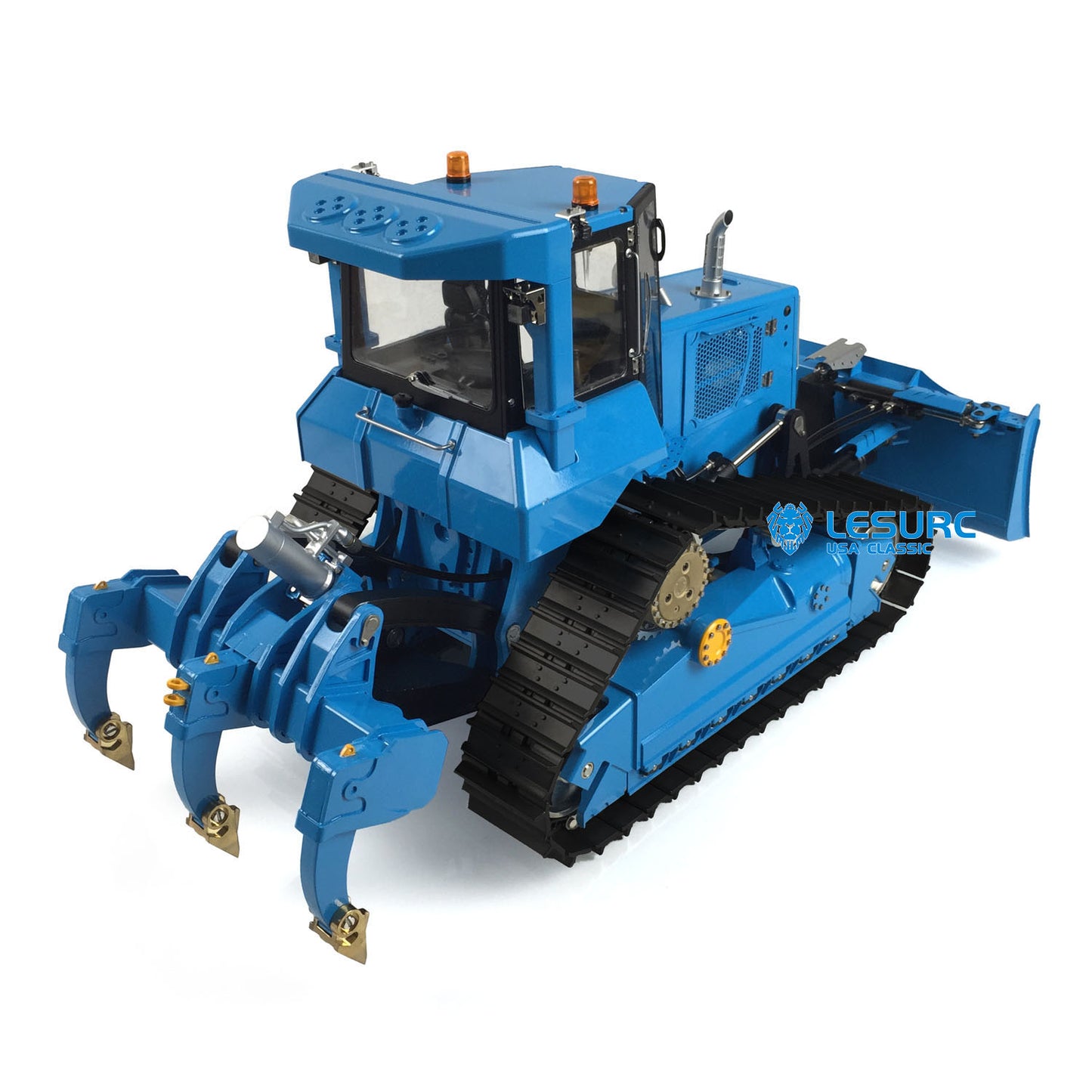 In Stock LESU 1/14 Aoue-DT60 Crawler Dozer Bulldozer RC Hydraulic Painted Assembled KIT Model Truck Pump W/ Motor ESC Light Sound System