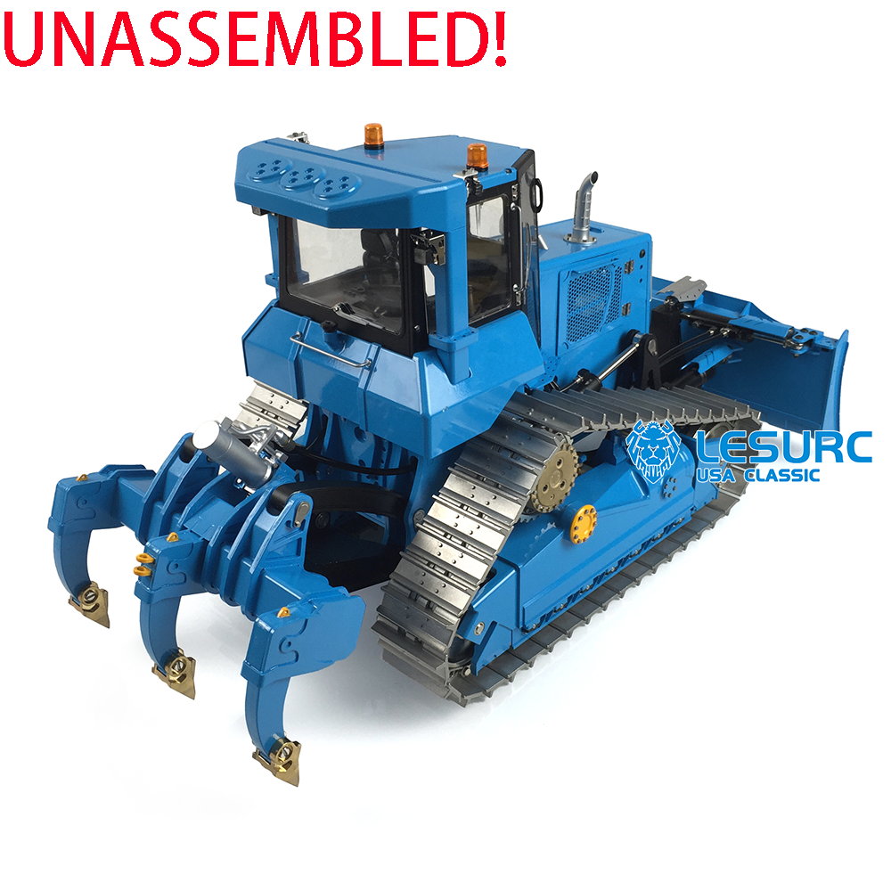 LESU 1/14 Aoue-DT60 Crawler Dozer Bulldozer RC Hydraulic Painted KIT Model Truck Pump W/ Motor ESC Light Sound System No Battery